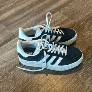 Adidas gazelle platform - black - 7.5